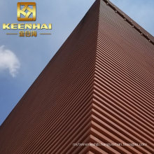 Veneer Color Metal Aluminum Profile Tube Facade Design (KH-CW-64)